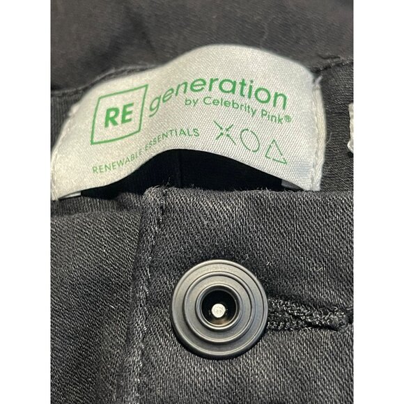 ReGeneration By Celebrity Pink Womens High Rise Curvy Flare Black Jeans XL 34x31 - Picture 6 of 12